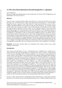 12. the Role of Host Diversity in Borrelia Burgdorferi S.L. Dynamics