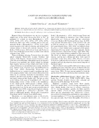 A Note on Masdevallia Zahlbruckneri and M