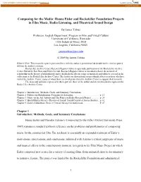 Eisler and the Rockefeller Foundation Music Projects