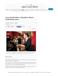 NSCMF 2014 Pressreport