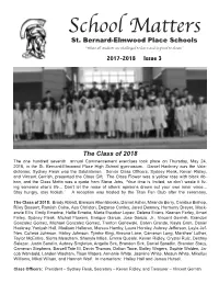 St. Bernard-Elmwood Place Schools “Where All Students Are Challenged to Learn and Inspired to Dream” 2017-2018 Issue 3