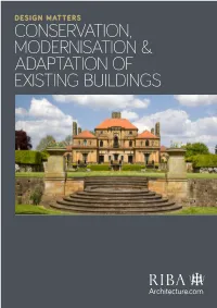 Conservation, Modernisation & Adaptation of Existing