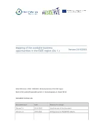 Mapping of the Available Business Opportunities in the ESEE Region (D6.1.) Version 2.0 3|2021