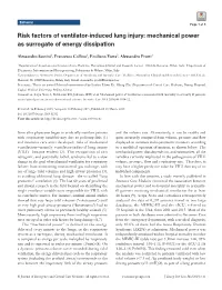 Mechanical Power As Surrogate of Energy Dissipation