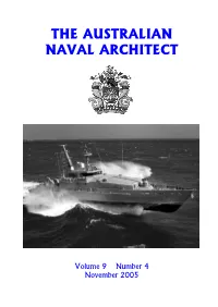 The Australian Naval Architect