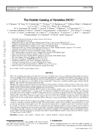 The Hubble Catalog of Variables (HCV)? A