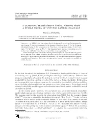 A CLASSICAL REALIZABILITY MODEL ARISING from a STABLE MODEL of UNTYPED LAMBDA CALCULUS Dedicated to Pierre-Louis Curien at the O
