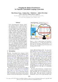Changing the Mind of Transformers for Topically-Controllable Language Generation