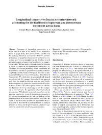 Longitudinal Connectivity Loss in a Riverine Network: Accounting for The