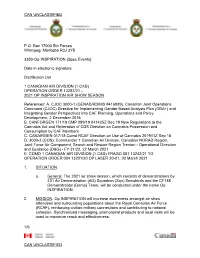 Snowbirds Operations Orders Manual