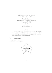 Strongly Regular Graphs