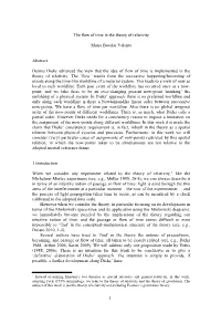 The Flow of Time in the Theory of Relativity Mario Bacelar Valente