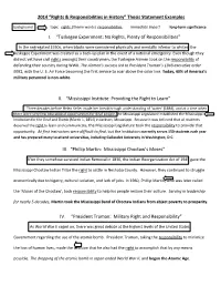 2014 “Rights & Responsibilities in History” Thesis Statement Examples I. “Tuskegee Experiment: No Rights, Plenty of Re