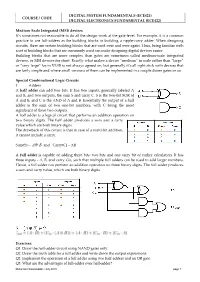 Ece421) Digital Electronics Fundamental (Ece422