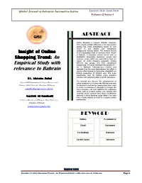 Empirical Study with Relevance to Bahrain an Ical Study with Bahrain