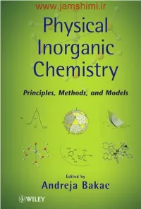 Physical Inorganic Chemistry: Principles, Methods, and Reactions