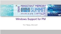 Windows Support for PM