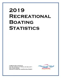 2019 Recreational Boating Statistics
