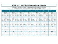 Dose Timing Calendar.Xlsx