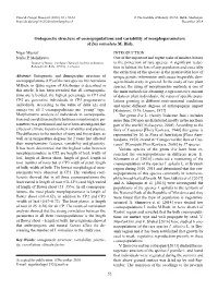 Ontogenetic Structure of Coenopopulations and Variability of Morphoparameters of Iris Reticulata M