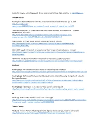 Some Clips May Be Behind a Paywall. If You Need Access to These Clips, Email Me at Menoll@Pa.Gov