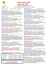 2017 Walks May
