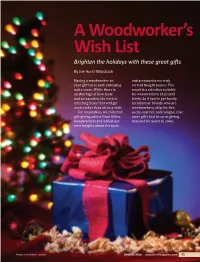 A Woodworker's Wish List