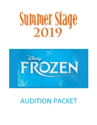 Audition Packet