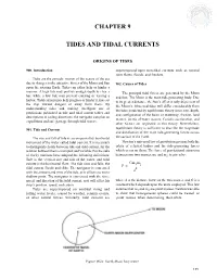 Chapter 9 Tides and Tidal Currents