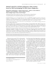 Internal Control for Real-Time Polymerase Chain Reaction Based on MS2 Bacteriophage for RNA Viruses Diagnostics