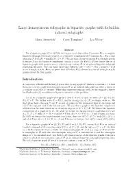 Large Homogeneous Subgraphs in Bipartite Graphs with Forbidden Induced Subgraphs