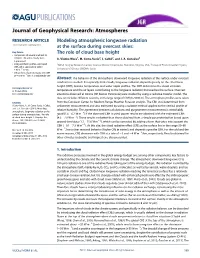 Modeling Atmospheric Longwave Radiation at the Surface During