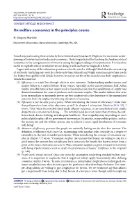 On Welfare Economics in the Principles Course
