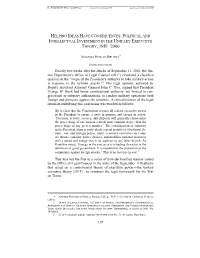 Unitary Executive Theory, 1981–2000