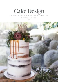 Cake Design MELBOURNE ZOO / WERRIBEE OPEN RANGE ZOO