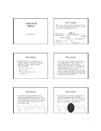 CAS LX 522 Syntax I the Y Model