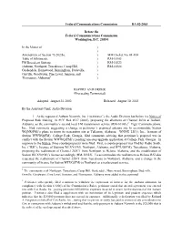 Federal Communications Commission DA 02-2063 Before the Federal Communications Commission Washington, D.C. 20554 in the Matte