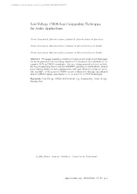 Low-Voltage CMOS Log-Companding Techniques for Audio Applications