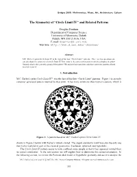 The Symmetry of “Circle Limit IV” and Related Patterns