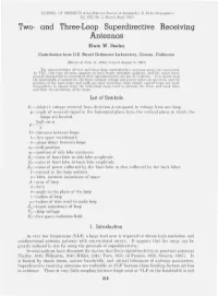 Two- and Three-Loop Superdirective Receiving Antennas Elwin W