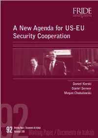 A New Agenda for US-EU Security Cooperation