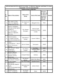 Beneficiaries of Author-Publisher Scheme
