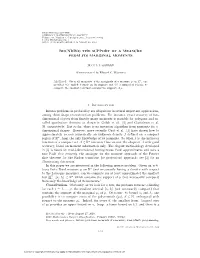 BOUNDING the SUPPORT of a MEASURE from ITS MARGINAL MOMENTS 1. Introduction Inverse Problems in Probability Are Ubiquitous in Se