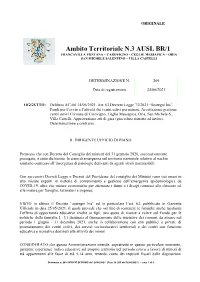DETERMINA N. 269 Del 24.06.2021