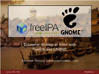 Enterprise Desktop at Home with Freeipa and GNOME