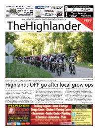 Highlands OPP Go After Local Grow