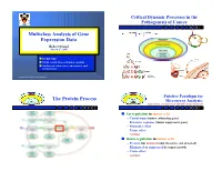 Multiclass Analysis of Gene Expression Data the Protein Process