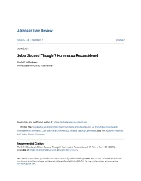 Sober Second Thought? Korematsu Reconsidered