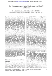 The Cadomian Orogeny in the North Armorican Massif: a Brief Review