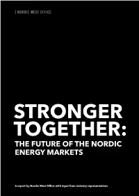 The Future of the Nordic Energy Markets